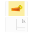 thumbnail image 1 of Lemon Orange Juice Granular Form Art Postcard Set Birthday Mailing Thanks Greeting Card, 1 of 3