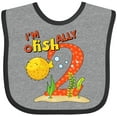 thumbnail image 3 of Inktastic I'm O-Fish-Ally Two- Cute Puffer Fish Second Birthday Boys or Girls Baby Bib, 3 of 4