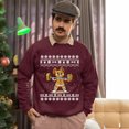 thumbnail image 5 of Christmas Sweatshirt, Gingerbread Lifter Christmas Sweatshirt, Funny Weightlifting Ugly Holiday Jumper, Festive Gym Lover Gift for Men & Women, 5 of 5