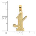 thumbnail image 5 of Auriga Fine Jewelry 14K Yellow Gold Golf Club and Ball On #1 Charm Pendant for Women (L-16 mm,W-11 mm), 5 of 7