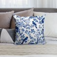 thumbnail image 6 of Blue Pioneer Flower And Bird Pillow Covers,Blue Pioneer Flower And Bird Throw Pillow Covers 24"×24" ,Living Room Sofa Couch Pillow Covers,Decorative Pillow Covers, 6 of 7