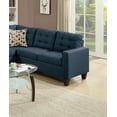 thumbnail image 3 of Modular Sectionals Living Room Sectional Sofa Modern Navy 4pcs Set Polyfiber Tufted Love-seat Corner Wedge Armles Chair, 3 of 7