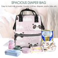thumbnail image 5 of Daiia Cute Panda Large Capacity Baby Bag Waterproof Stylish Diaper Bag Mummy Backpack Adjustable Straps Diaper BagBaby Essentials Bag, 5 of 6