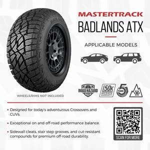 Mastertrack Badlands ATX 245/60R20 107H All Terrain SUV/CUV Tire 245/60/20 (Tire Only) Sansujyuku sansujyuku.com