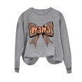 thumbnail image 4 of Xuyuer Women's Printed Long Sleeve Round Neck Casual Hoodless Sweatshirt, Comfortable Pullover Top for Mother's Day Gifts, Family Events and Relaxed Everyday Wear, 4 of 6