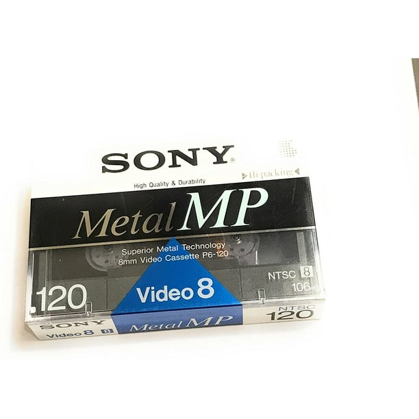 Cassette vidéo pour caméscope, 8 mm, standard, 120 minutes