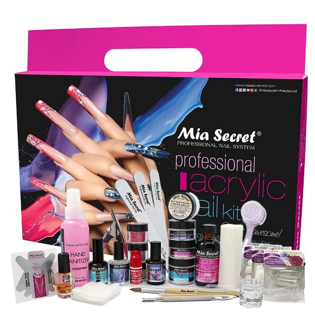 Kit de uñas acrílicas Mia Secret Professional para principiantes