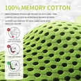 thumbnail image 3 of Varthem Lumbar Support Pillow Ergonomic Memory Foam Lumbar Pillow, Relieve Back Pain, Breathable & Detachable & Washable, Neo Cushion Lower Back Pillow for Office Chairs, Car Seats (Green), 3 of 6
