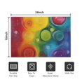 thumbnail image 5 of Colorful Tie Dye Circle Swirl Pattern Door Rugs,Washable Non Slip Door Mats Indoor,Decorative Door Mats,Entry Mat Indoor for Entrance,Bedroom,Kitchen,Bathroom,16"x24", 5 of 6
