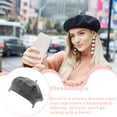 thumbnail image 3 of QJUHUNG Women Beret Korean Style Polyester Artist Hat Autumn Winter Beautiful Caps Breathable Headwear Party Apparel Stylish Clothing, 3 of 6