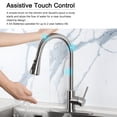 thumbnail image 2 of NEX Touch Kitchen Stainless Steel Faucet with Pull Down Sprayer, Brushed Nickel, 2 of 6