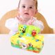 thumbnail image 5 of Caja de pañuelos de peluche para bebé, juguete sensorial, juguetes de desarrollo para bebés, juguetes de actividad, juguetes educativos, regalos de mapache amarillo CUTICAT Juguetes Educativos, 5 of 8