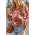 thumbnail image 1 of a.Jesdani Haut Rayé Rouge Vif - Chic, Confortable et Stylé!, 1 of 8