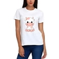 thumbnail image 3 of Playera Blanca Camiseta Unisex con Estampado De Vaquita, 3 of 5
