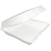 Dart 85HT1R, 8x8x3-Inch Performer White Single Compartment Foam Container with a Removable Hinged Lid, 200-Piece Case