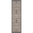 thumbnail image 2 of Bliss Rugs Bailey Transitional 2' x 7' Black and Natural Indoor Outdoor Area Rug, 2 of 8