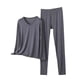thumbnail image 1 of Conjunto de Ropa Interior Larga de Mujer Cuello en V Manga Larga Lencería Casual Ropa de Dormir Pajama Set Confort Suave, Lencería de Manga Larga para Mujeres, 1 of 7