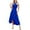 Blue, variant on Wdgfv Elegant Women's Solid Color Party Dress for Prom Evening Formal Occasions and Casual Wear Red M