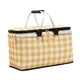 thumbnail image 4 of Cesta organizadora para picnic, bolsa para el almuerzo, plegable, portátil, para entrega de alimentos, bolsa térmica para el hogar, playa, camping, Amarillo, 4 of 9