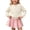 White, variant on QTBIUQ Kids Girls Skirt Set Button Front Knit Cardigan and Solid Knit Skirt 2 Pieces Outfit Set