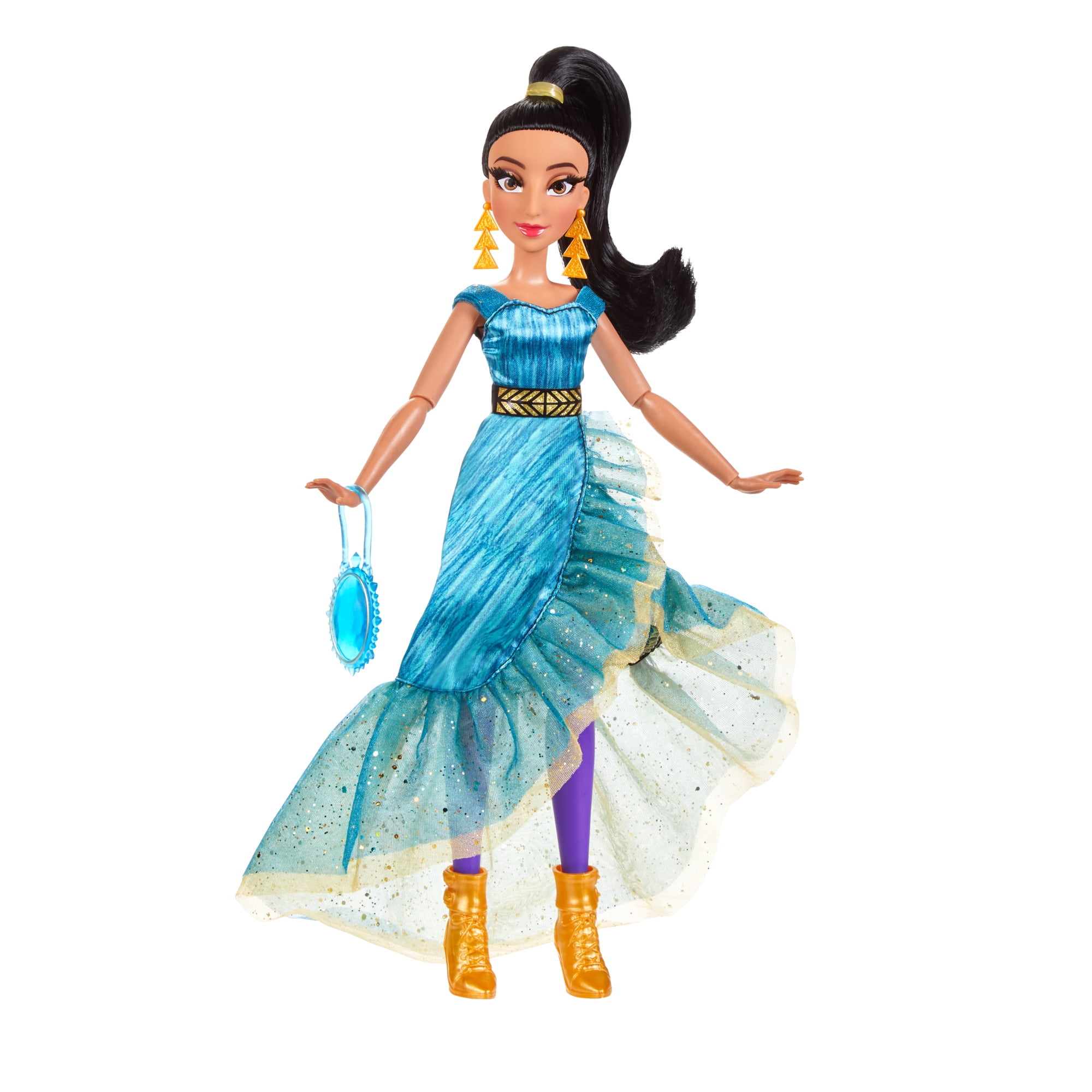 Disney Princess GOLD figure Collection 6 Brand New Set of 6 Belle Jasmine Ariel