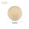 thumbnail image 2 of 5pcs Bolas de Madera Redondas de 40mm de Diámetro Esferas de Madera Sólida sin Terminar, Bolas de Manualidades Naturales para Hacer Tú Mismo, 2 of 6