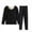 *Black, variant on CENGNIAN No Boundaries Women's Plus Size Thick Velvet Thermal Underwear Set,Womens Warm Base Layer Long Johns,Winter Long Sleeve Crew Neck Base Layers For Ladies,Khaki,L