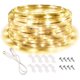 thumbnail image 1 of Luces LED de cuerda, tira de luz impermeable de 16.4 pies, 3000 K, blanco suave, iluminación decorativa para interiores y exteriores para el hogar, Navidad, vacaciones, jardín, fiesta en el patio Xemadio CJWUS-5482, 1 of 7