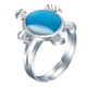 thumbnail image 1 of Anillo que cambia de color para niños, sensor de tortuga, apertura de anillo ajustable para hombres y mujeres, regalo navideño para estudiantes y parejas, 1 of 5
