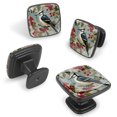 thumbnail image 2 of 4 Pcs Cabinet Handle Drawer Pulls Woodpecker Knobs with Screws Square Furniture Office Cabinet Knob Decoration, 2 of 7