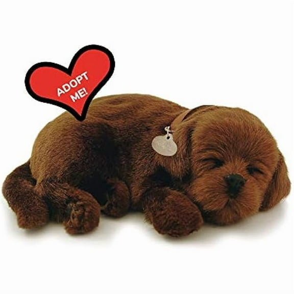 Perfect Petzzz - Original Petzzz Chocolate Lab, Realistic, Lifelike Stuffed Interactive Pet Toy, Companion Pet Dog with 100% Handcrafted Synthetic Fur