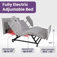 thumbnail image 3 of ProHeal Full Electric Hospital Bed, Home Style, Memory Foam Mattress, Fully Adjustable | Full Medical Bed Package For Home Use - Twin Size, 3 of 8