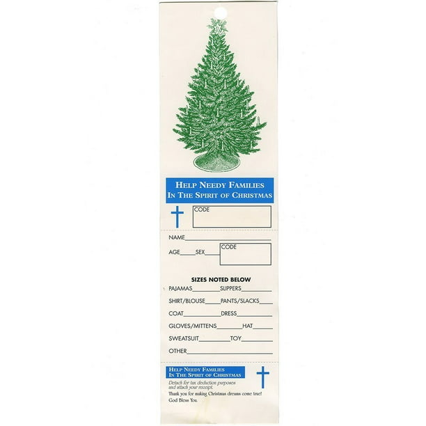 Church Giving Tree Tags Pkg of 100