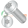 thumbnail image 1 of M5-0.8 x 35 mm Machine Screws / Six-Lobe (Torx) / Pan Head / Steel / Class 8.8 / Zinc / ISO14583 (Quantity: 2,500 pcs), 1 of 1