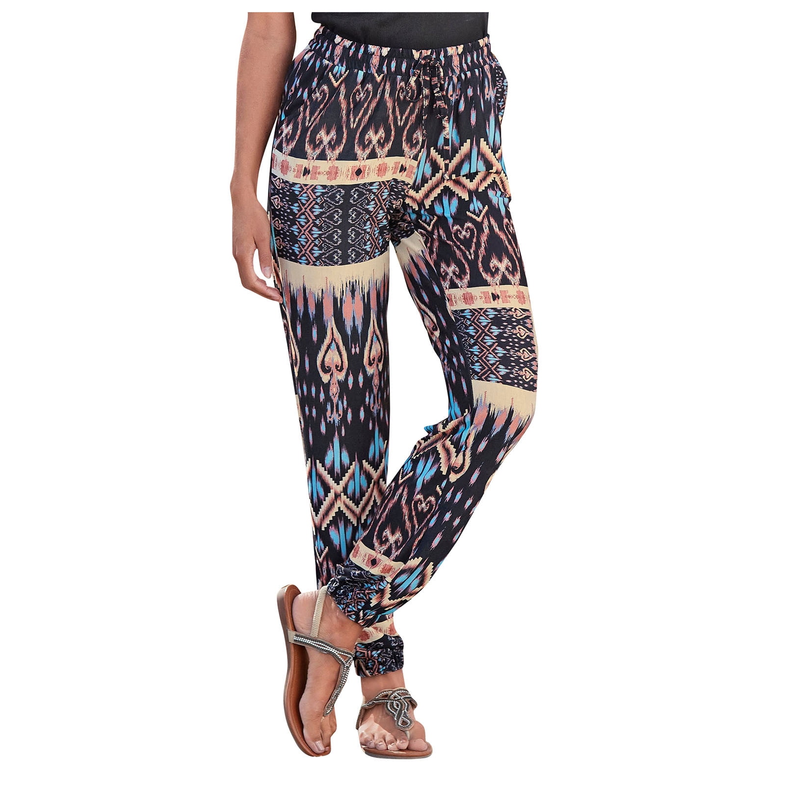 Wicked Dragon Clothing  Boho style flared silky trousers