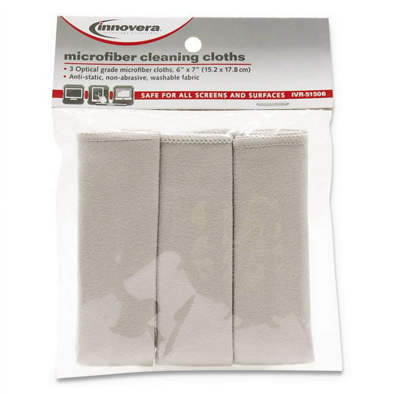 Microfiber Cleaning Cloths, 6 x 7, Unscented, Gray, 3/Pack Microfiber Cleaning Cloths, 6 x 7, Unscented, Gray, 3/Pack