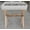 Slate Gray and Brown, variant on LEDREM Makeup Stool with Solid Wood X-Legs, Padded Vanity Stool, Footrest for Bedroom, Entryway, 16.5 x 18.1 x 12.6 Inches, Summer Sand and Natural Beige