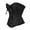 Black, variant on Plus Size Women Embroidered Boned Corset Bustiers Top Beige 2XL