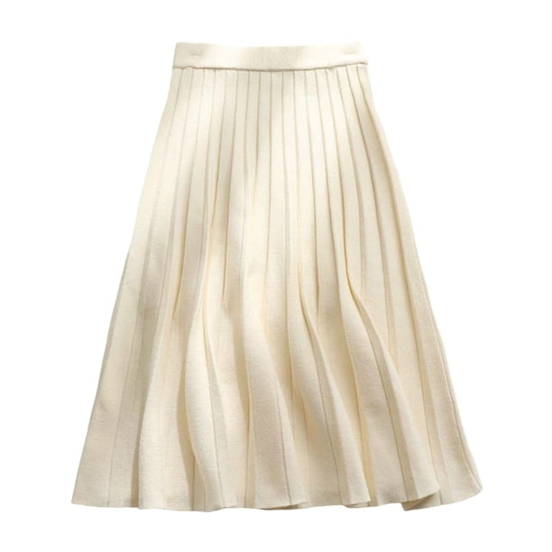 Falda informal entallada con cordones irregulares para mujer - Cintura alta elástica de poliéster y spandex - S-XXL