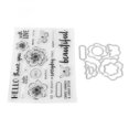 thumbnail image 4 of Kit de Tampon Transparent Design Unique Fleur Papillon Modèle Transparent Ensemble de Découpe pour Bricolage Scrapbooking, 4 of 14