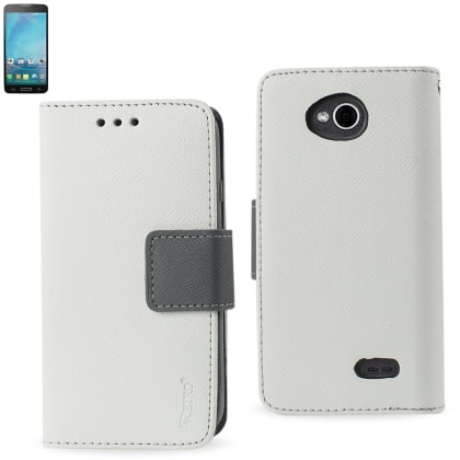 UPC 885249534215 product image for REIKO LG L90 3-IN-1 WALLET CASE IN WHITE | upcitemdb.com