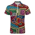thumbnail image 4 of Mola De Panama Fish Men Zipper T-shirt Summer Casual Short Sleeve T-shirt Top, 4 of 7