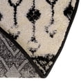 thumbnail image 5 of Unique Loom Tribal Trellis Collection Area Rug - Alami (5' 3" Round Black and White), 5 of 12