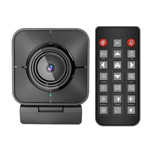 4K Streaming Camera PC Webcam 1080P, Usb Camera with Mics, Remote Control, 5X Digital Zoom ,Easy Plug-And-Play