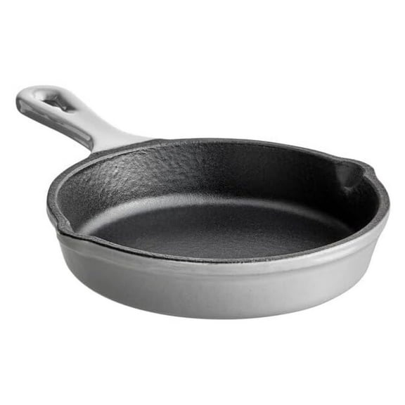 Cast Iron Enameled Cookware (Skillet 6", Slate Grey)