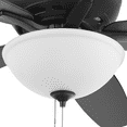 Mainstays & Gardens 60" Black Indoor Ceiling Fan with Light, 5 Blades, Pull Chains & Reverse