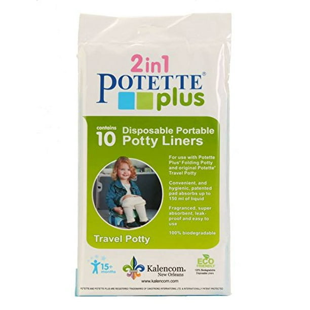 Potette Plus On the Go Potty Liner ReFills 10Pack