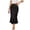 Black, variant on COMVALUE Women's High Waisted Long Ruffle Mermaid Skirt Y2K Summer Bodycon Midi Skirts (Black, S)