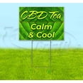 thumbnail image 1 of CBD Tea Calm & Cool (18" x 24") Yard Sign, Includes Metal Step Stake, 1 of 6