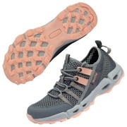 NeedBo Women's Hiking Water Shoes Quick Drying Outdoor Sport Sneakers, Pink 10.5